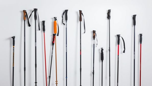 A crisp, well-lit snapshot of a diverse array of trekking pole brands, showcased against a clean, minimalist background. The poles are arranged in a dynamic, asymmetrical composition, capturing their distinct designs, materials, and features. The lighting creates deep shadows and highlights the textural details, conveying a sense of quality and craftsmanship. The image has a balanced, professional aesthetic, allowing the unique characteristics of each brand to shine through. A crisp, well-lit snapshot of a diverse array of trekking pole brands, showcased against a clean, minimalist background. The poles are arranged in a dynamic, asymmetrical composition, capturing their distinct designs, materials, and features. The lighting creates deep shadows and highlights the textural details, conveying a sense of quality and craftsmanship. The image has a balanced, professional aesthetic, allowing the unique characteristics of each brand to shine through.